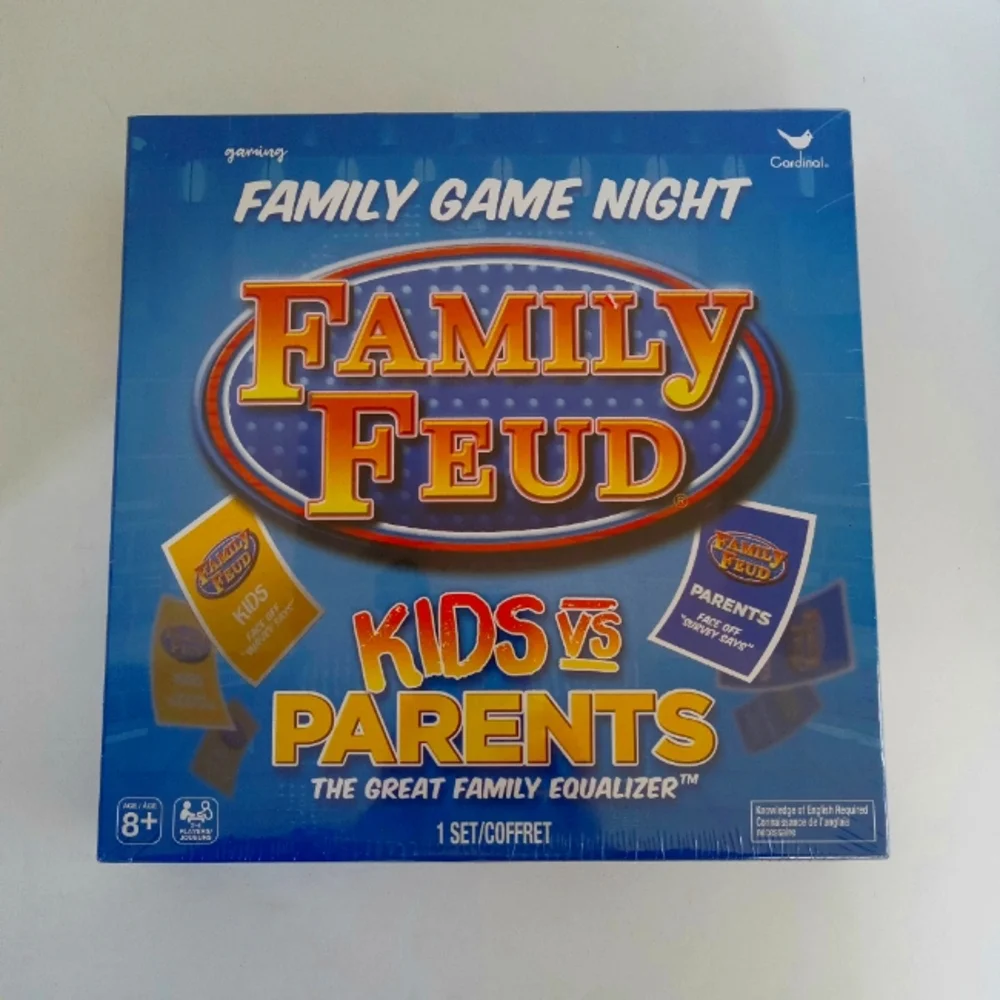FAMILY FUED Board Game 'Kids vs Parents' NEW Unopened Box